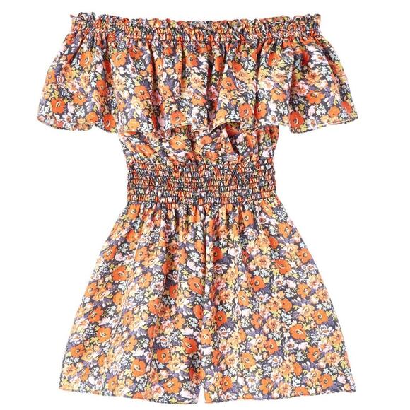 Rebecca Taylor Off Shoulder Moonlight Romper Size 10 NWOT - Picture 3 of 12